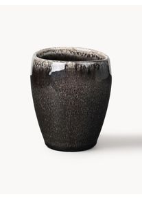 Broste Copenhagen Ručně vyroben&eacute; poh&aacute;rky na espresso Nordic Coal, 6 ks Čern&aacute; Hl&iacute;na &Oslash; 7 cm, V 8 cm, 100 ml