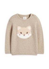C&Amp;A Motiv lištičky-svetr pro miminka, Béžové, Größe: 98