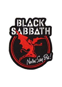 Black Sabbath - Archangel Never Say Die - Nášivka - Černá - Onesize - 100% polyester