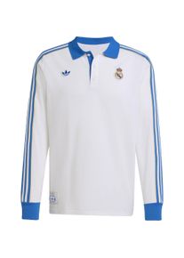ADIDAS ORIGINALS Muži Tričko 'Real Madrid Terrace Icons Long Sleeve Polo' modrá / bílá M