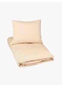 Cam Cam Copenhagen Dětské povlečení z bavlněného saténu Oatfield Žlutá, Bílá Satén/mako-satén, Bavlna, Organická bavlna 140 x 200 cm + 1 polštář 60 x