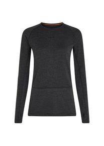 Icebreaker Women's Merino 260 Zoneknit L/S Crewe Merino base layer Women (XL, black)