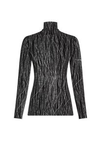Icebreaker Women's Merino 260 Tech Vertex L/S Half Zip AOP Merino base layer Women (S, grey/black)