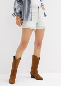 Dž&iacute;nov&eacute; &scaron;ortky High Waist n&iacute;zk&yacute; pod&iacute;l streče | Modr&aacute; | Vel. 40 | bonprix