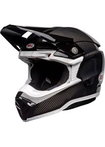 Bell Moto-10 Spherical Solid, motocross helmet , color: Black/White , size: L