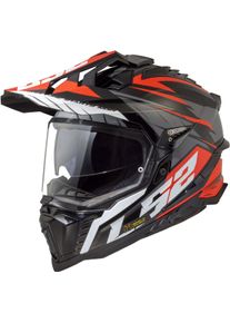 LS2 MX701 Explorer Spire, adventure helmet , color: Black/Grey/Red , size: XS