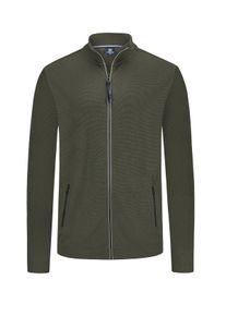Velk&eacute; Velikosti - Lerros - Strukturovan&aacute; mikina na zip z žerzeje Ottoman - 3XL - Olive