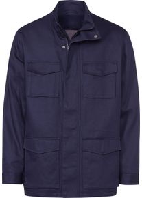 Catamaran Panske Dlouh&aacute; hřejiv&aacute; bunda z bavlny n&aacute;mořnick&aacute; modr&aacute; ,velikost 58