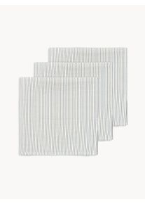 Konges Slojd Sada mušelínových plenek z organické bavlny Stripe Bluie, 3 díly Modrá Bavlna Š 65 cm, D 65 cm