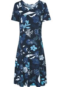 Damske Žerzejov&eacute; &scaron;aty, do kter&yacute;ch pohodlně vklouznete n&aacute;mořnick&aacute; modr&aacute;-dž&iacute;nov&aacute; modr&aacute;-potisk ,velikost 50