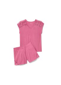 Tchibo - Krátká pyžamová souprava - pro ženy - vel. M 40/42 - barva: růžová