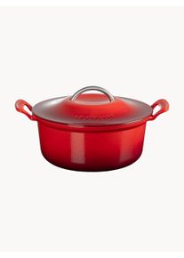 Le Creuset Litinov&yacute; hrnec Modern Heritage Červen&aacute;, Stř&iacute;brn&aacute; Kov &Oslash; 26 cm, V 17 cm, 4,6 l