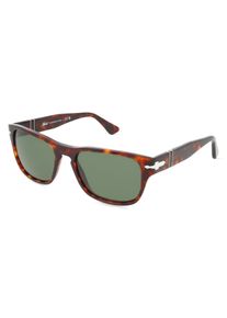 Persol PO3341S | unisex slunečn&iacute; br&yacute;le | Čtvercov&yacute; | Obruba: Acet&aacute;t hněd&aacute; | Barva čoček: Zelen&aacute; Celobarevn&eacute;