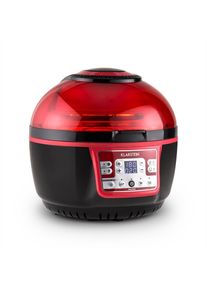 Klarstein VitAir Turbo, horkovzdušná fritéza, 1400 W, 9 l, grilování, pečení, červeno-černá