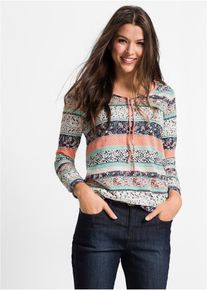 Tunika s dlouh&yacute;mi ruk&aacute;vy | Oranžov&aacute; | Vel. 52/54 (XXL) | visk&oacute;za| bonprix