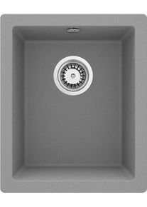 DEANTE Ella metalicky &scaron;ed&aacute; Granitov&yacute; dřez, 1-bowl, mont&aacute;ž pod desku ZREXS10C