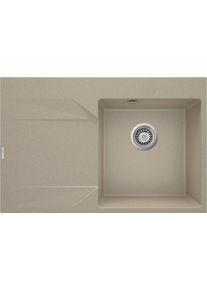 DEANTE Evora p&iacute;skov&yacute; granitov&yacute; dřez, 1-bowl s odkap&aacute;vac&iacute; plochou vlevo ZQJ_711L