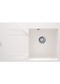 DEANTE Evora alabastrov&yacute; granitov&yacute; dřez, 1-bowl s odkap&aacute;vac&iacute; plochou vlevo ZQJ_A11L