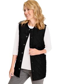 Damske Dlouhá vesta s prošívaným vzorem černá ,velikost 56