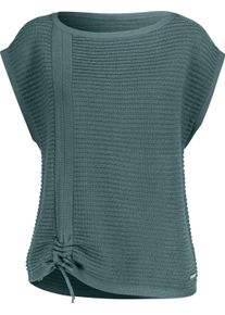 Damske Svetr bez ruk&aacute;vů žebrovan&eacute;ho vzhledu nefritov&aacute; ,velikost 46