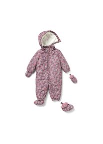 Tchibo - Zimn&iacute; overal pro miminka - pro miminko - vel. 62/68 - barva: b&iacute;l&aacute;/květovan&yacute;