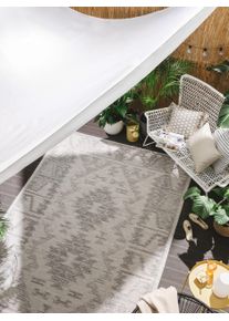 benuta Nest Vnitřn&iacute; a venkovn&iacute; koberec Bronco &Scaron;ed&aacute; 140x200 cm Geometrick&eacute;