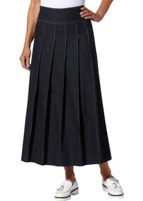 Damske Džínová sukně dílového střihu tmavěmodrá ,velikost 54