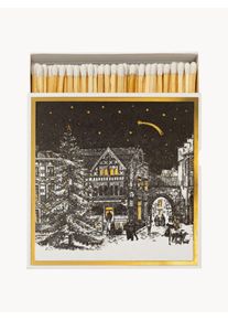 Archivist Designové zápalky Starry Night Černá Dřevo Š 11 cm, V 11 cm