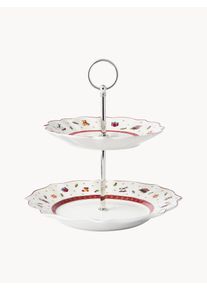 Villeroy & Boch Villeroy & Boch Porcelánová etažérka Toy's Delight Porcelán, Kov Ø 26 cm, V 24 cm