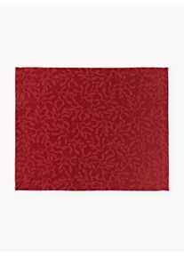 Prostírání se zimním motivem Hollyn, 2 ks Červená Bavlna Š 40 cm, D 50 cm | Westwing Collection