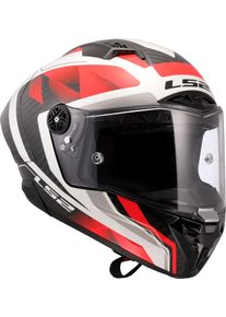 LS2 FF805 Thunder GP Aero Raute, full face helmet , color: Black/White/Red , size: M
