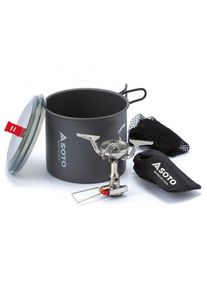 SOTO Amicus W/ Igniter + New River Pot Combo Gas stove (1 l, grey)