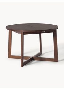 Rozkládací jídelní stůl Bennet, v různých velikostech Hnědá Dřevo, Masivní dřevo Š 115/215 cm, H 115 cm | Westwing Collection
