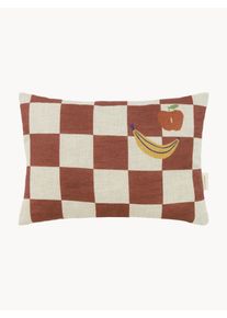 nobodinoz Lněný polštář Vibes Terakota Len Š 23 cm, D 33 cm