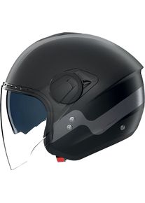 Nolan N20-2 Visor Zefiro 341, open face helmet , color: Matt Black/Dark Grey , size: S
