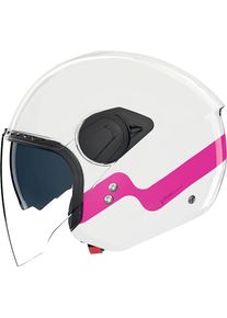 Nolan N20-2 Visor Zefiro 342, open face helmet , color: White/Pink , size: S