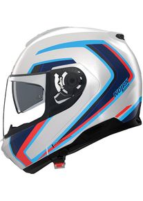 Nolan N100-6 Radiante 358, flip up helmet , color: Black/Dark Grey/Red/White/Green , size: L