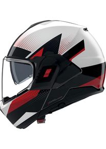 Nolan N120-1 Ciclone 363, modular helmet , color: White/Black/Red , size: S