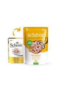 Schesir Cat Complete tuňák s kuřetem v želé 12x85 g