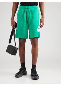 Nike Sportswear Muži Kalhoty 'CLUB ALUMNI' tyrkysová / bílá XXL