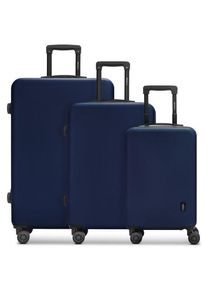 Redolz Essentials 09 3-SET 4 Rollen Kofferset 3-teilig blau