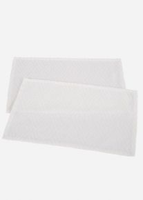 Prostírání z vysoce kvalitní organické bavlny ( 2 ks v balení) | Bílá | Vel. 30x45 cm | 100% bavlna| bonprix