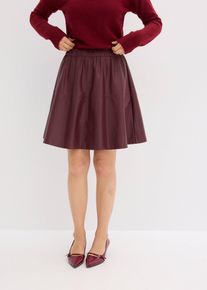 Krátká sukně z umělé kůže | Červená | Vel. 46 | bonprix