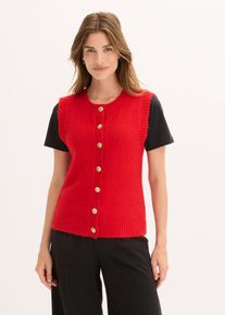 Pleten&aacute; vesta | Červen&aacute; | Vel. 40/42 (M) | bonprix