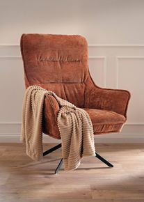 Měkká deka Cashmere Touch se vzhledem manšestru | Béžová | Vel. 100x150 cm | flís| bonprix