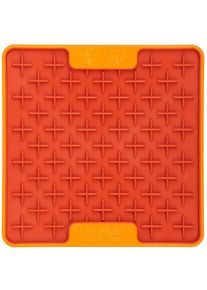 LickiMat Tuff Buddy Futtermatte, 15x15cm, orange