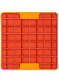 LickiMat Tuff Playdate Futtermatte, 15x15cm, orange