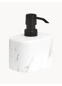 zeller Keramick&yacute; d&aacute;vkovač m&yacute;dla Marble Čern&aacute;, B&iacute;l&aacute; Keramika &Scaron; 11 cm, V 13 cm