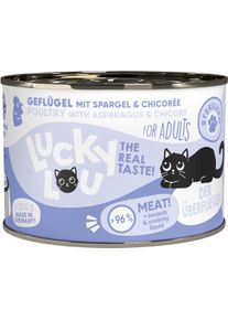 Lucky Lou Lifestage Sterilized Nassfutter mit Geflügel, 6x200g
