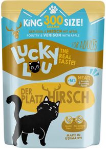 Lucky Lou Lifestage Adult Nassfutter mit Geflügel & Hirsch, 6x300g